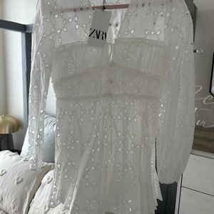 Zara eyelet dress